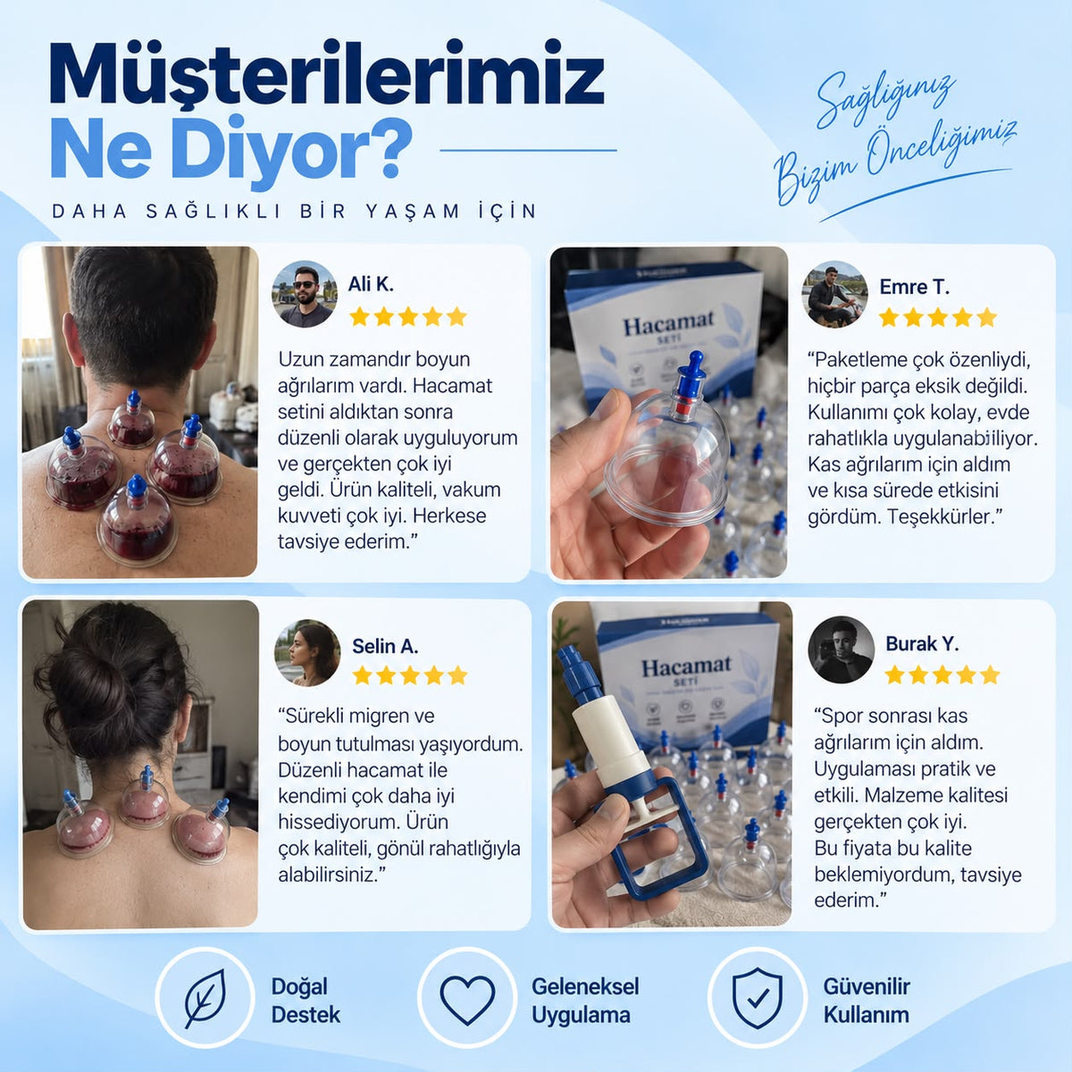 HACAMATS® Profesyonel Vakumlu Hacamat Seti